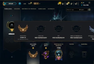 Ouro 3 com 65 Champs e 10 Skins