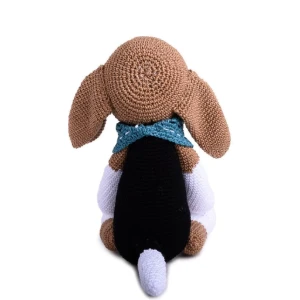 Cachorro Beagle escuro em amigurumi - Artesanato e Personalizados