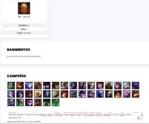 LOL - Conta Diamante II - MMR Alto - League of Legends