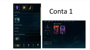 Contas com Nick + Unranked - League of Legends LOL