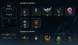 Conta LoL, Lvl:1639 Diamante, Kaisa Imortalizada + 740 skins - League of Legends