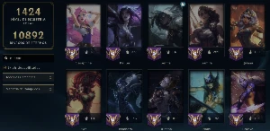 Conta LoL, Lvl:1639 Diamante, Kaisa Imortalizada + 740 skins - League of Legends
