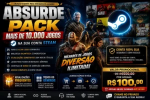 Absurde Pack Steam — +10.000 Jogos