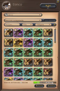 Prata Albion Online - Itens para refino