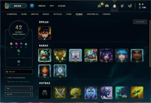 Conta Prata 4 com 42 Champs e 4 Skins + 1 Fragmento - League of Legends LOL