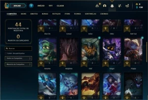 Conta Prata 4 com 42 Champs e 4 Skins + 1 Fragmento - League of Legends LOL