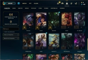 Conta Prata 4 com 42 Champs e 4 Skins + 1 Fragmento - League of Legends LOL