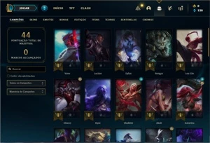 Conta Prata 4 com 42 Champs e 4 Skins + 1 Fragmento - League of Legends LOL