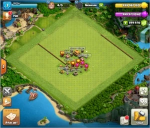 CLASH OF CLANS ( TUDO ILIMITADO) PARA ANDROID