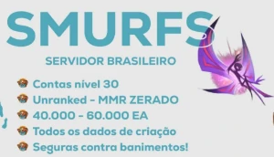 Conta 2020 - Smurf Unranked [ 40K Ea - Mmr Platina] - League of Legends LOL