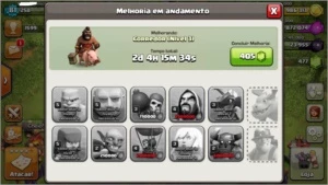 clash of clans cv8 quase full