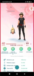 Conta Pokémon Go Nível 40