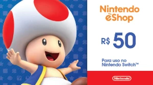 Gift Card Nintendo eShop R$ 50 - Gift Cards