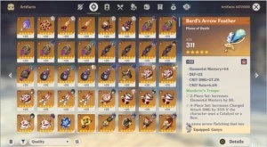 Conta Ar 58 21 bonecos 5* 10 armas 5* - Genshin Impact