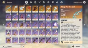 Conta Ar 58 21 bonecos 5* 10 armas 5* - Genshin Impact