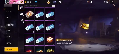 Prime 5 com vários itens - Free Fire