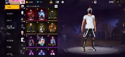 Prime 5 com vários itens - Free Fire