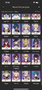 Conta Genshin Varessa + furina + Xianyu AR 52 - Genshin Impact