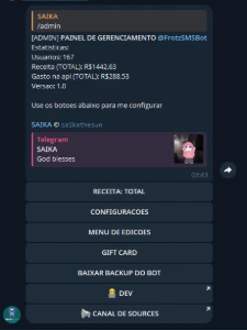 Bot Telegram Recebe SMS de Números Virtuais - Source Python - Outros