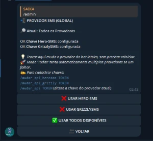 Bot Telegram Recebe SMS de Números Virtuais - Source Python - Outros