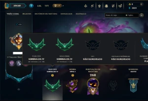 Esmeralda 4 com 90 Champs e 49 Skins - League of Legends LOL