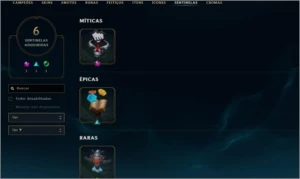 Conta league of legends s2 kayle juiza, rammus rei LOL