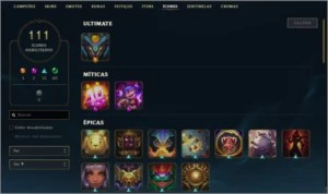 Conta LoL level 275 MMR alto - League of Legends