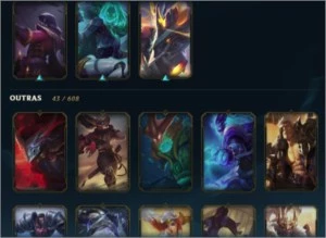 Conta LoL level 275 MMR alto - League of Legends