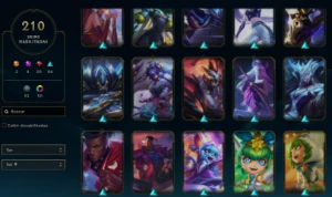 Conta Platina 2, Lvl 669, 210 skins, Todos Champs, 54k EA - League of Legends LOL