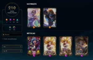 Conta Platina 2, Lvl 669, 210 skins, Todos Champs, 54k EA - League of Legends LOL