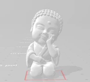 STL Para Impressão 3D - Baby Buddha (Buda) - Serviços Digitais