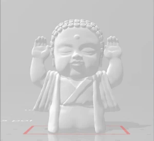 STL Para Impressão 3D - Baby Buddha (Buda) - Serviços Digitais