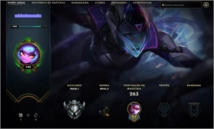 conta lol level 144 - League of Legends