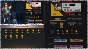 CONTA FREE FIRE LVL 70 COM CALÇA ANGELICAL E PASSES ANTIGOS!