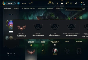 Conta bronze 2 com 29 Champs e 4 Skins + 3 Fragmentos - League of Legends LOL