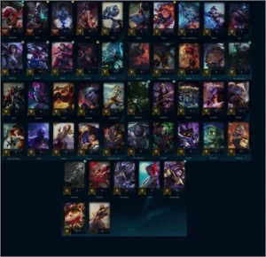 Conta de League of Legends Platina I Level 80, várias skins LOL