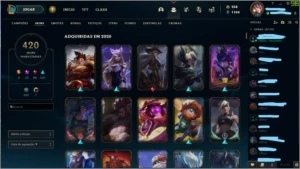 Conta LOL 420 Skins + Valorant - League of Legends