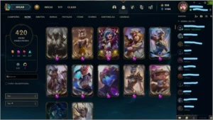 Conta LOL 420 Skins + Valorant - League of Legends