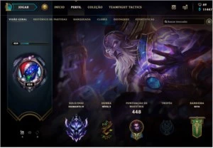 CONTA DIAMANTE 4 / EMOTES CHALLENGER - League of Legends LOL