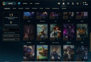Conta bronze 1 com 30  Champ e 4 Skin + 1 Prestigio do Teemo - League of Legends LOL