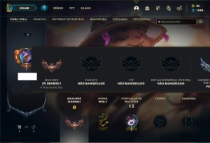 Conta bronze 1 com 30  Champ e 4 Skin + 1 Prestigio do Teemo - League of Legends LOL