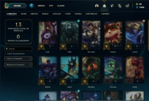 Conta bronze 1 com 30  Champ e 4 Skin + 1 Prestigio do Teemo - League of Legends LOL