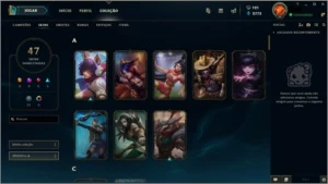 Vendo conta LOL lvl. 30 com 100 campeões e 47 skins - League of Legends