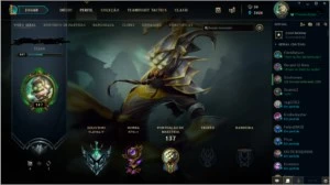 Conta League of Legends Platina 4 112 skins LOL