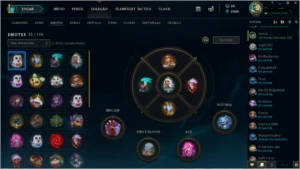 Conta League of Legends Platina 4 112 skins LOL
