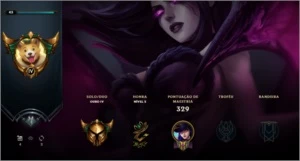 VENDO CONTA LEAGUE OF LEGENDS LEVEL 43 OURO IV !!! LOL