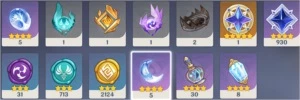 Hutao + Homa + Amos + Kokomi + Albedo + Jean + Mona + Qiqic1 - Genshin Impact
