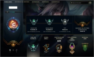 Conta League of Legends Platina 4 Solo/Flex LOL