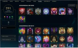 Conta de lol lvl 247 Diamond 244skins - League of Legends