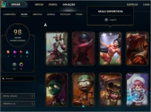Conta Prata S7  82 Champ e 98 skin com EZ Pulsefire. - League of Legends LOL